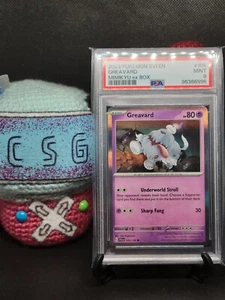 Greavard - 105/198 - Mimikyu Ex Box Holo - Escarlata y Violeta - PSA 9 - Imagen 1 de 3