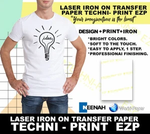 Papel de transferencia de calor para luz láser 11" x 17" 100 hojas Neenah TECHNI PRINT EZP - Imagen 1 de 5