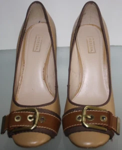 Merona Damenschuhe Größe 8,5 M hellbraun & braun Kunstleder High Heels - Bild 1 von 8