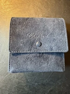 Chopard Clutch Box Reise Travel Box Armbanduhr Blau Velours Original - Bild 1 von 5