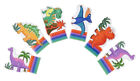 6 Dinosaurier Fingerpuppen - Pinata Spielzeug Beute/Partytasche Füllstoffe Kinder/Kinder