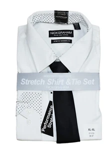 Nick Graham 2-Piece Set Tie & Long Sleeve Button Down Men's Shirt XL NWT - Picture 1 of 2