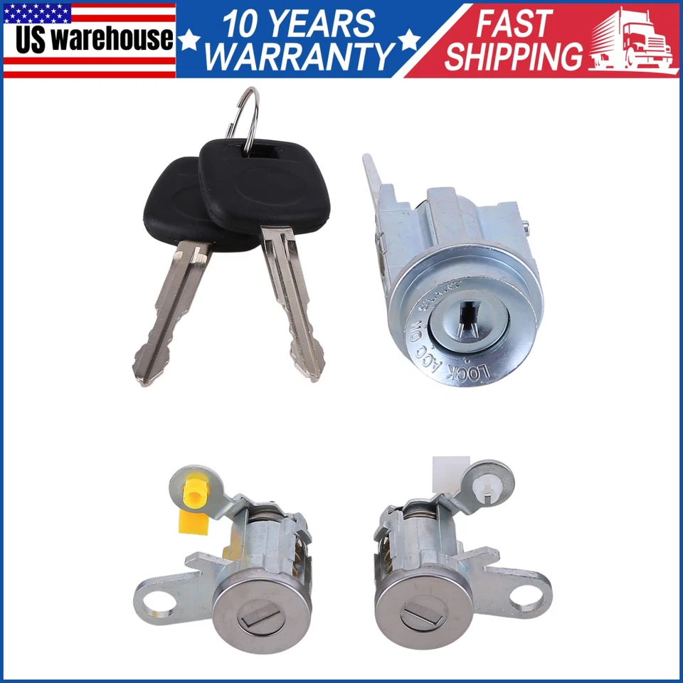 For 1995-2004 Toyota Tacoma Ignition Switch & Door Lock Cylinder With Same Key Foto 1 de 4