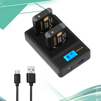 TECMANA 2 pezzi NP-BX1 batteria + caricatore per Sony Cyber-shot DSC-HX60V DSC-HX400V DSC-WX350