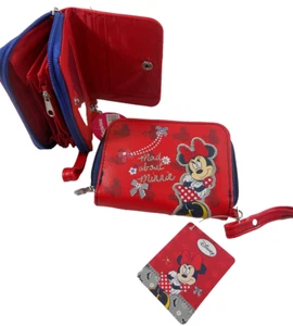 PORTAFOGLIO DISNEY MINNIE TOPOLINA NUOVO MULTITASCA - Picture 1 of 1