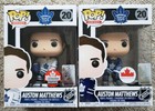 FUNKO POP SET OF 2 AUSTON MATTHEWS #20 HOME & AWAY VARIATIONS CONVENTION NEW