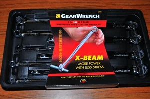 KD GearWrench 81913 NON-RATCHETING X-BEAM SAE XL (Extra Long) 9PC SET - Picture 1 of 10