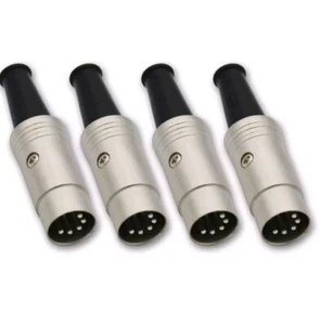 Metal Housing - 4,5 Pin DIN Connector Male for Audio Cables & Interconnects - Picture 1 of 6