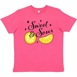 Inktastic Sweet & Sour With Sparkles Youth T-Shirt Lemoms I Love Lemons Sparkle - Picture 1 of 2