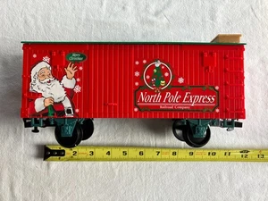 Eztec Christmas North Pole Express Santa’s Freight Box Car - Picture 1 of 7
