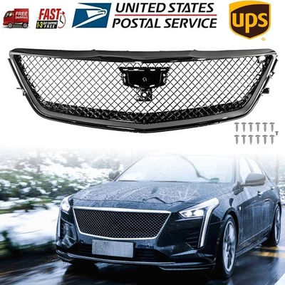 For Cadillac CT6 2016 - 2018 Front Bumper Upper Grille Blackwing Style Black NEW Foto 1 de 4