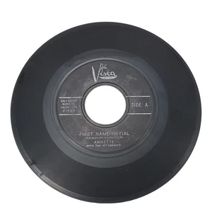 Annette Funicello 45 RPM First Name Initial 1959 Vista Records F-349 - Picture 1 of 4