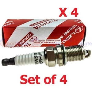 Genuine Corolla ZZE122 ZZE121 ZZE120 ZZE112 1.6 1.4 1.8 Spark Plug K16R-U11 x4 - Picture 1 of 20