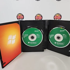 Microsoft Windows 7 Home Premium for 32 Bit and 64 Bit Discs With Product Key - Picture 1 of 4