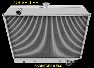 CAMPEÓN 3 FILAS RADIADOR ALUMINIO 1968-1974 DODGE MOPAR COCHE 26" NÚCLEO BLOQUE PEQUEÑO Foto 1 de 2