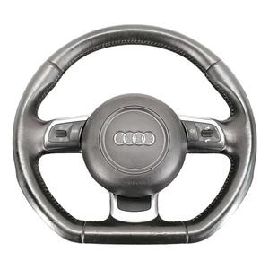 AUDI TT A3 A4 A5 Q5 Q7 A8 FLAT BOTTOM STEERING WHEEL WITH AIRBAG 8J0419091 - Picture 1 of 16