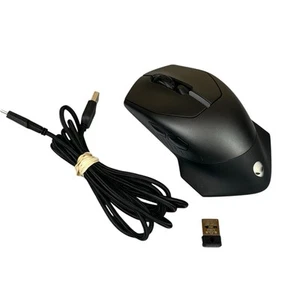 Alienware Wired/Wireless Gaming Mouse AW610M w/Cable and Dongle Tested Good - Picture 1 of 9
