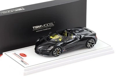 1:43 TSM Modello Bugatti W16 Mistral Nero TSM430821 - Immagine 1 di 3