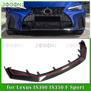 For Lexus IS300 IS350 F-Sport 2021-UP Real Carbon Front Bumper Lip Spoiler 3PCS - Bild 1 von 16