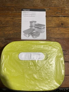 Vintage Tupperware #7286B-2 Fridgesmart contenitore con coperchio design vegetale - Foto 1 di 4