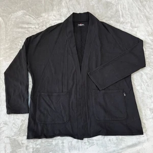 American Giant French Terry Cardigan Damen klein schwarz Baumwolle 115 $ USA neu ohne Etikett - Bild 1 von 7