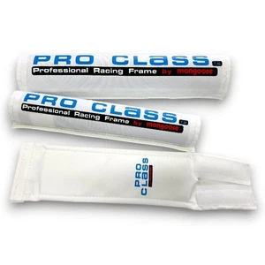 Mongoose Nylon pad set - PRO CLASS "custom" WHITE - old school bmx - Picture 1 of 1