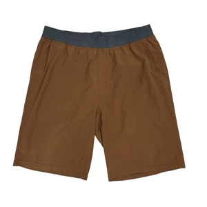 prAna Mojo Shorts Mens XXL Brown Performance Stretch 11" Inseam Outdoor Gorpcore - Foto 1 di 9