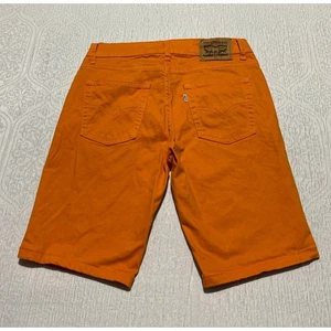 Levis 511 Slim Shorts Boys Size 14 Orange Regular Fit Jorts - Picture 1 of 10