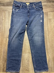 Maurices Blue Denim Legacy Straight Leg High Rise Curvy Fit Jean 16W Long New - Picture 1 of 11