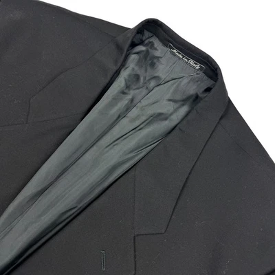 Blazer negro de 2 botones de lana para hombre Armani de colección • Italia • 46L EE. UU. Foto 1 de 4