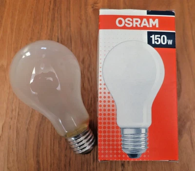 OSRAM Glühbirne Tropfenlampe * 150 Watt * 2160 lm * dimmbar * E27 / ES * matt - Bild 1 von 4