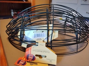 Set Of 6 Black Wire Frame Football Wreath Forms NEW w Tags - Picture 1 of 1