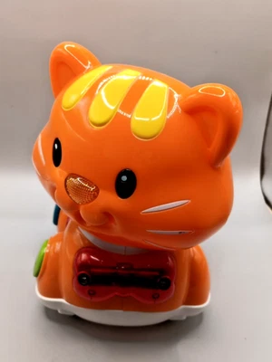 Vtech Catch Me Kitty Orange Cat Kitten Lights Sounds Music learning toy Toddler - Image 1 of 4
