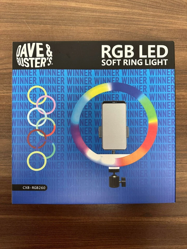 Dave And Buster's RGB LED Soft Ring Light Model CXB-RGB260 Very Good - Image 1 of 3