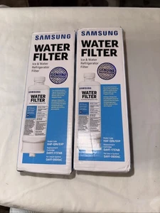 2 PACK Genuine Samsung DA97-17376B HAF-QIN/EXP REFRIGERATOR Water Filter NEW - Picture 1 of 9