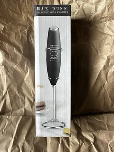 Rae Dunn Froth Electric Milk Frother Foam Whipped Coffee Bar +stand - Picture 1 of 4