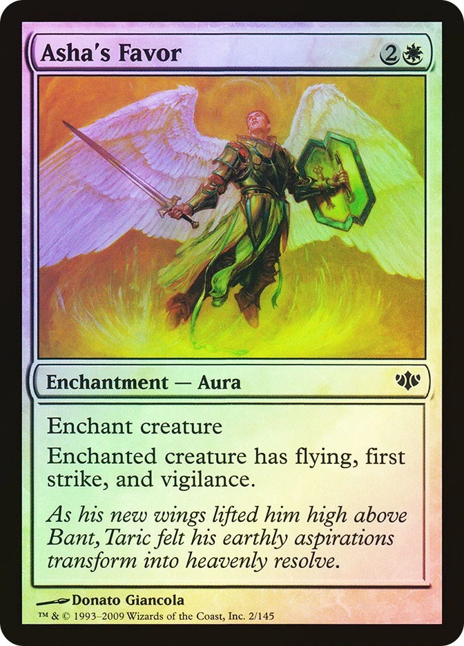 MTG FOIL Asha's Favor  - Conflux #002 - Image 1 of 1
