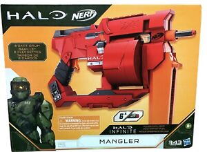 NERF Halo Infinite Mangler Blaster Rotating 6 Dart Drum Pull Back Priming New 📦