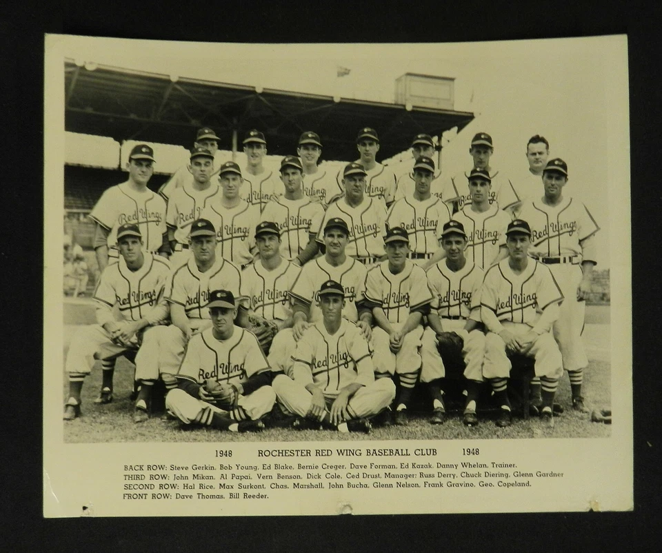 Foto del equipo de béisbol Rochester Red Wings 1948 Foto 1 de 1