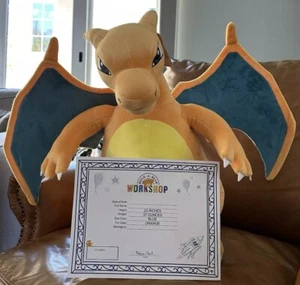 Build A Bear Giant Sized Pokémon Charizard Plush With Hat And Scarf NWT  - Picture 1 of 6