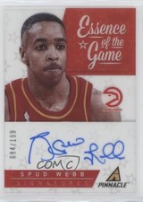 2013-14 Panini Pinnacle Essence of the Game Signatures /199 Spud Webb #33 Auto
