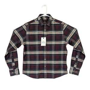 UNTUCKit Mens Small Regular Fit Plaid Button Up Long Sleeve Flannel Shirt New - Picture 1 of 7