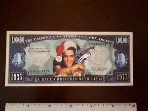 A Blue Christmas with Elvis $1,000,000 bill - Picture 1 of 2