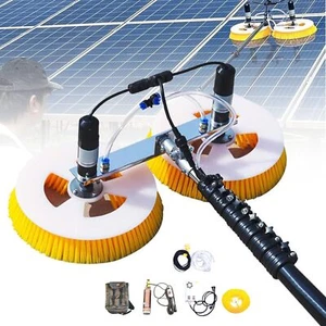 Solar Photovoltaik Panel Telescopic Reinigungsmaschine 70cm Doppelt Bürstenkopf - Picture 1 of 21