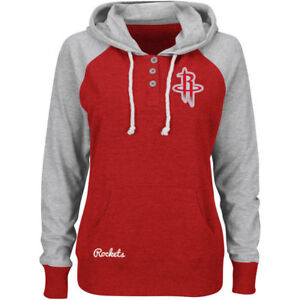 NBA Majestic Houston Rockets Women's Red Overtime Madness Pullover Hoodie Jacket