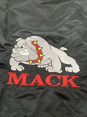 Винтажная мужская куртка Mack Truck Bulldog с вышивкой средний размер сделано в США 🔥🔥🔥 - Изображение 1 из 4