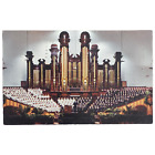 1966 Interior Of Mormon Tabernacle Temple Square Postcard Salt Lake City Utah