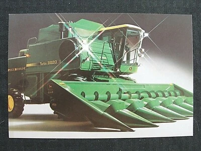1970's JOHN DEERE 8820 TURBO COMBINE BROCHURE 6x9 OVERSIZED POSTCARD MINT SHAPE - Image 1 of 2
