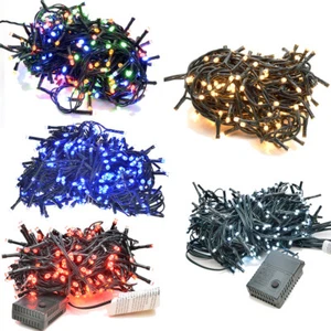 LUCI DI NATALE A LED DECORAZIONI NATALIZIE VARI COLORI E MISURE SPECIALE EFFETTI - Imagen 1 de 23