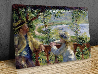 Pierre-Auguste Renoir By the Water lona impresión arte pared enmarcada o solo impresión Foto 1 de 4